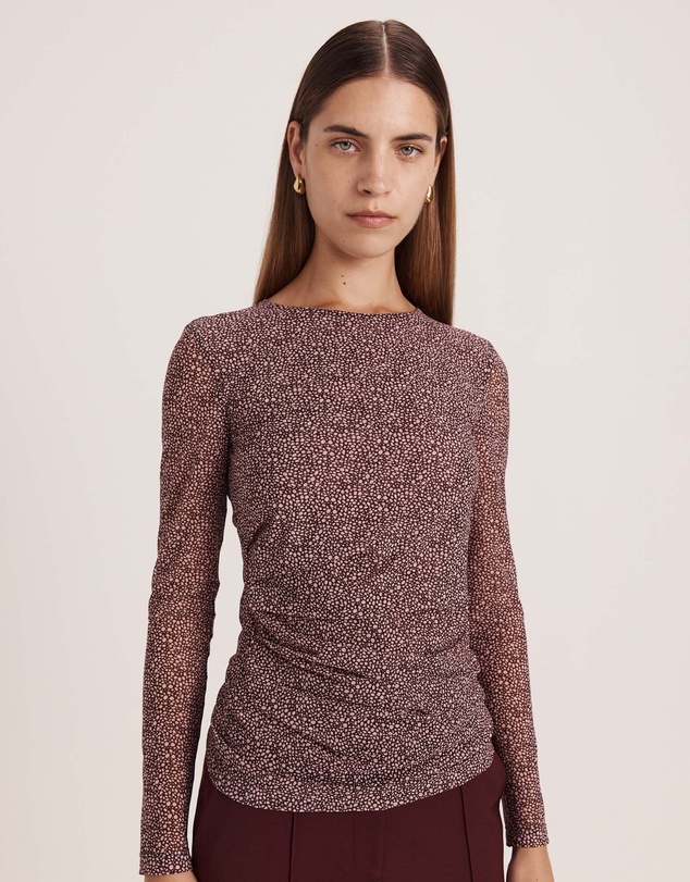 SABA - Ohio High Neck Long Sleeve Mesh Top