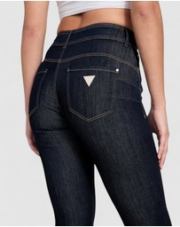 GUESS - Eco High-Rise Shape Up Capri Jeans in Dark Wash