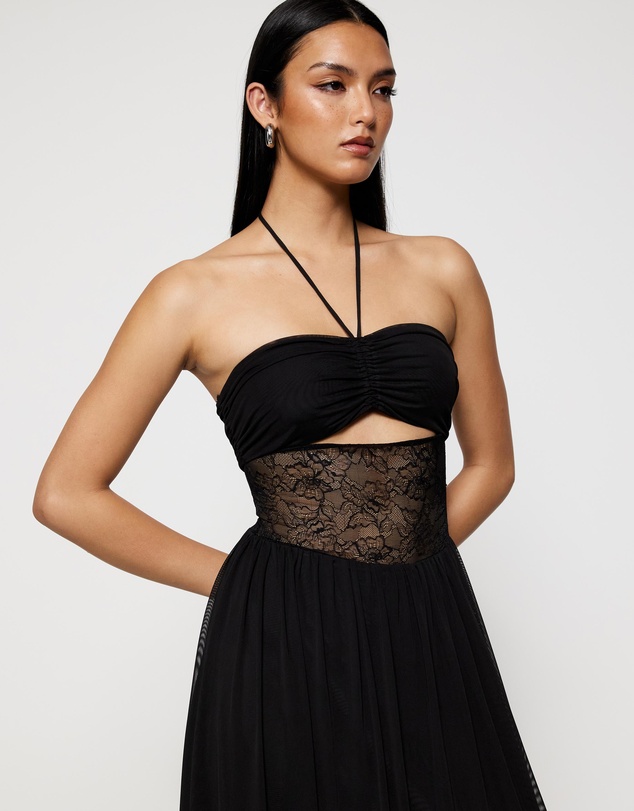 Lover - Isla Lace Halter Maxi Dress