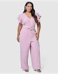 Pink Dusk by Curve Project - Caught Out Jumpsuit