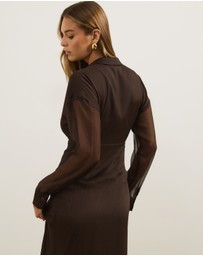 Atmos&Here - Keira Long Sleeve Midi Dress
