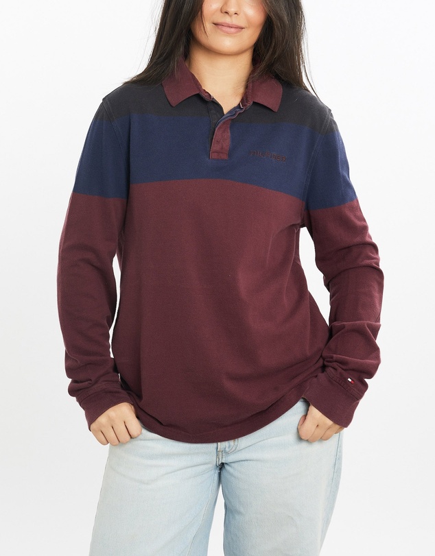 Vintage by The Real Deal - Pre Loved - Vintage Tommy Hilfiger Long Sleeve Polo Shirt