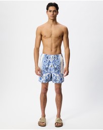 Camilla - Mid Length Boardshort With Elastic Waist