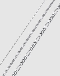 Kuzzoi - ICONIC EXCLUSIVE - Necklace Male Layered Armored Chain 925 Sterling Silver