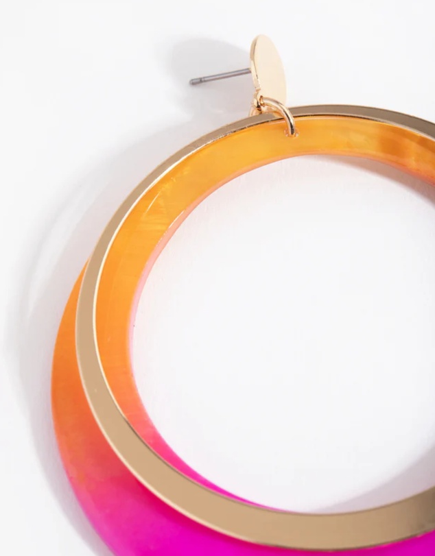 Lovisa - Gold Two Toned Drop Earrings