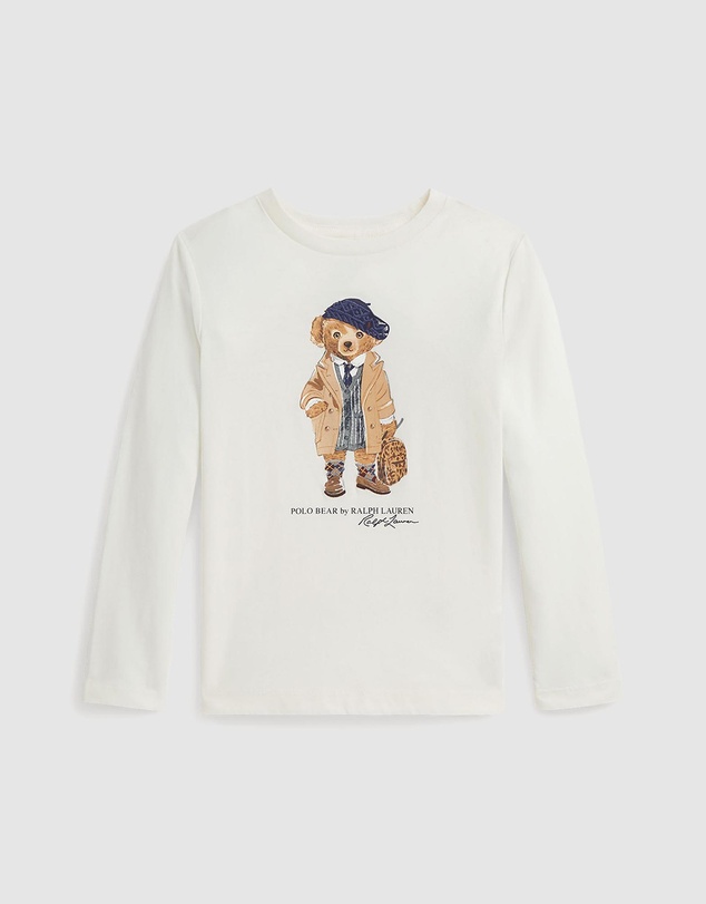Polo Ralph Lauren - Polo Bear Cotton Jersey Long-Sleeve Tee - Babies-Kids
