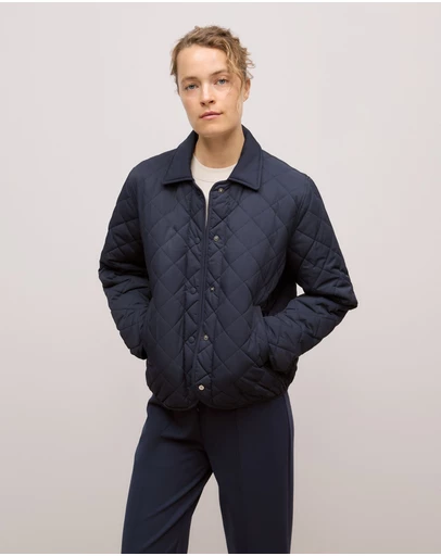 Trenery - Quilted Shell Jacket in Night Sky