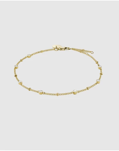 Rosefield - Multi Crystal Gold-Tone Bracelet