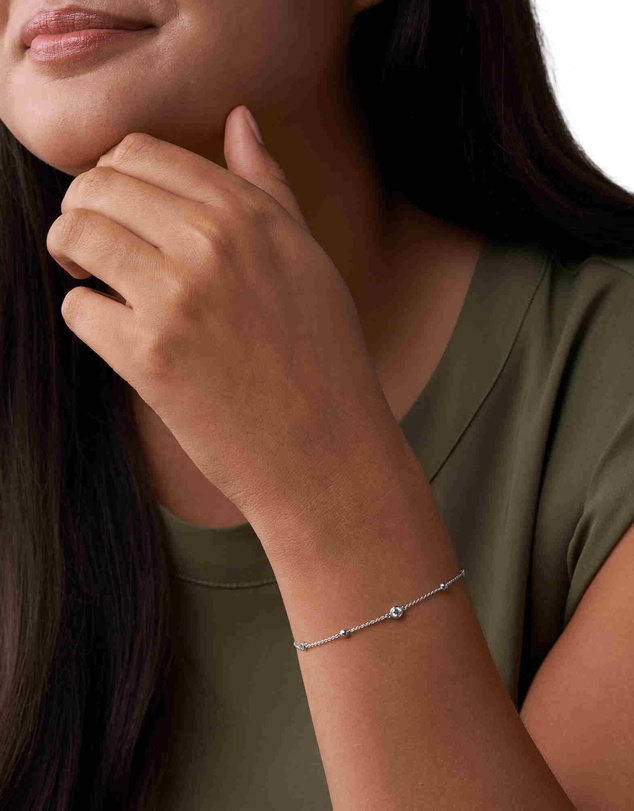 Fossil - Sterling Silver Tone Bracelet