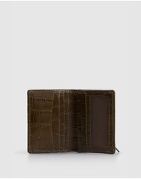 Evity - Dahlia Leather Croc Credit Card