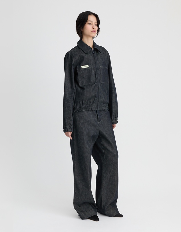 Madre Natura - Fig Denim Bomber Jacket
