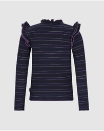 B.Nosy - Tonya Long Sleeve Frill Top - Kids-Teens