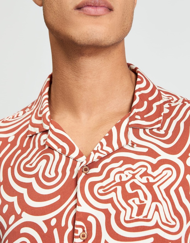 Ben Sherman - Dancer Geo Print Short Sleeve Shirt