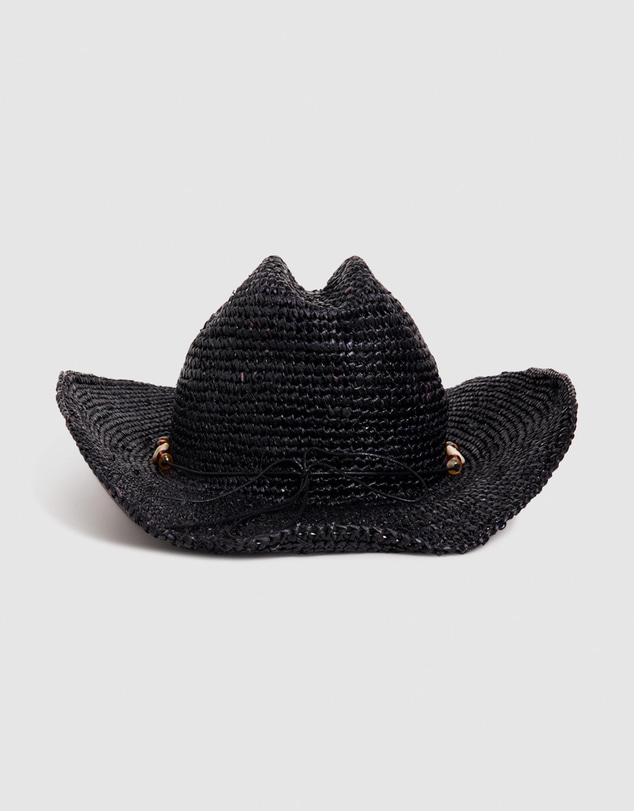 Subtitled - Connie Raffia Cowboy Hat