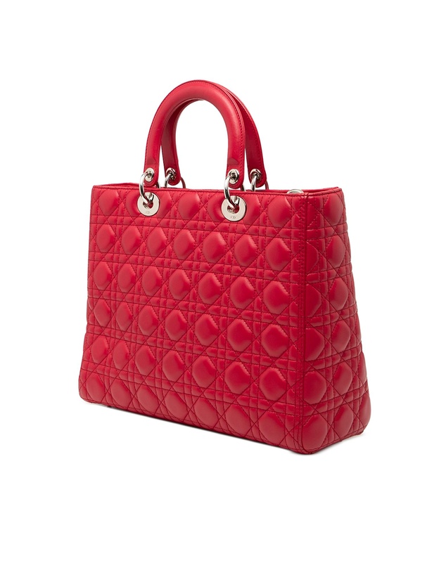 Pre-Loved by Azura Reborn - Pre-Loved Large Lambskin Cannage Lady Dior