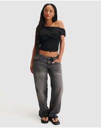 Cotton On - Curvy Low Rise Straight Jeans