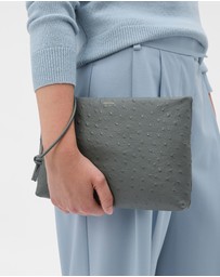 Oroton - Marais Wristlet Pouch Texture