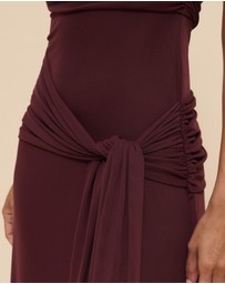 CHANCERY - Margot One Shoulder Drape Maxi Dress
