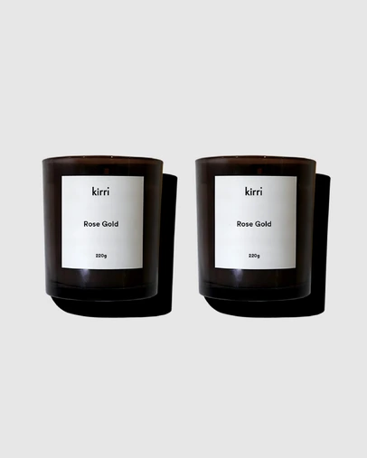 Kirri by Scent Australia Home - Rose Gold Candle (Formerly Baccarat) (200g) Duo