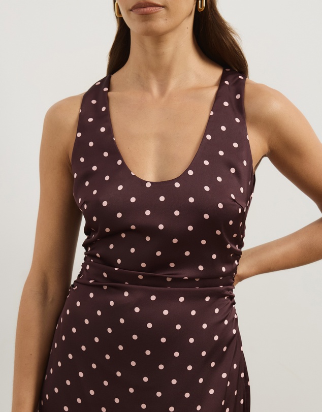 Atmos&Here - Lowen Satin Midi Dress