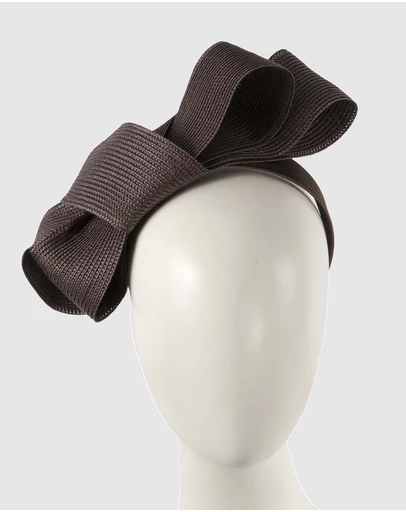 Max Alexander - Chocolate Bow Racing Fascinator