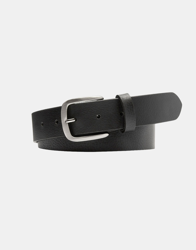 Buckle - Orlando. Australian Made Milled Leather Belt. 35mm width.