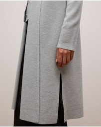 Trenery - Merino Longline Cardigan in Grey Marle