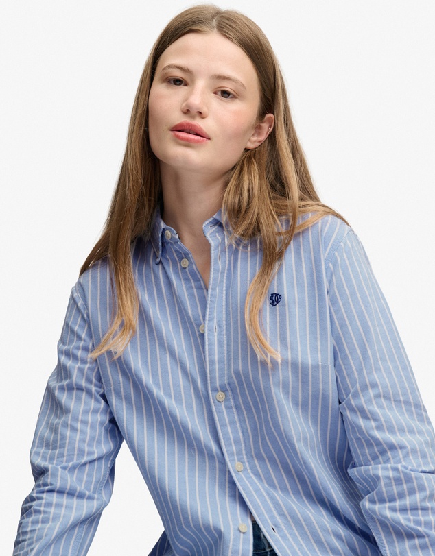 Superdry - Slim Oxford Button Down Long Sleeve Shirt