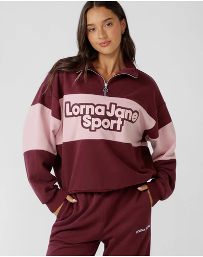 Lorna Jane - Sports Quarter-Zip Sweat