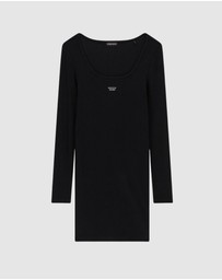 GUESS - GUESS JEANS Slim Rib Mini Dress