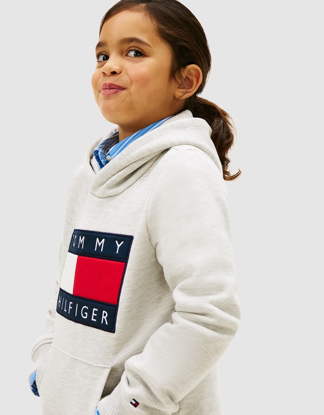 Tommy Hilfiger - Heritage Flag Badge Terry Hoodie - Kids