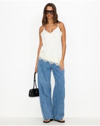 Dazie - Camille Lace Top
