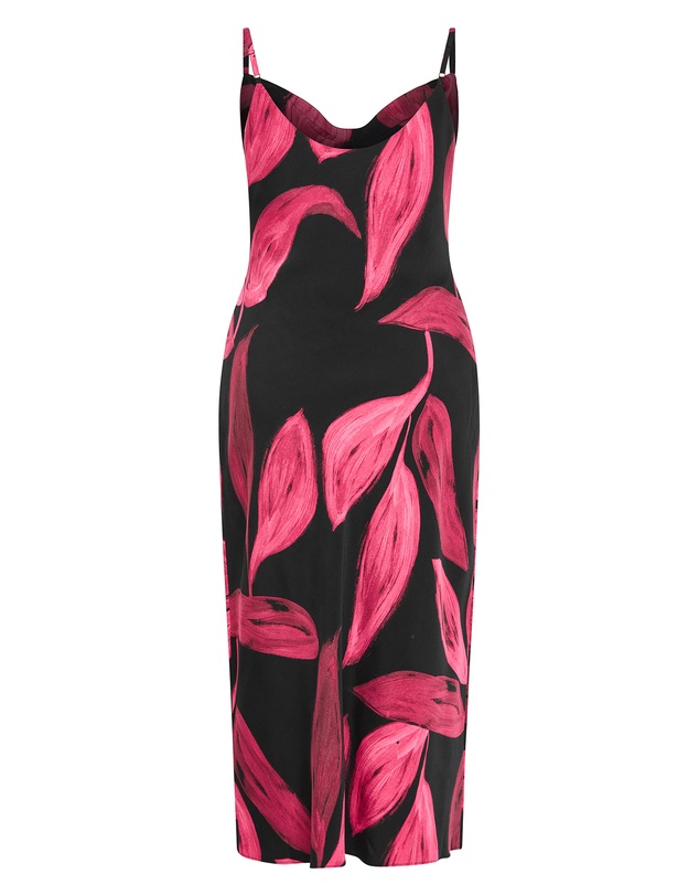 City Chic - Abstract Print Dress
