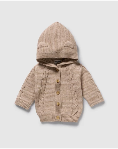 Wilson & Frenchy - Organic Knitted Cable Jacket - Babies