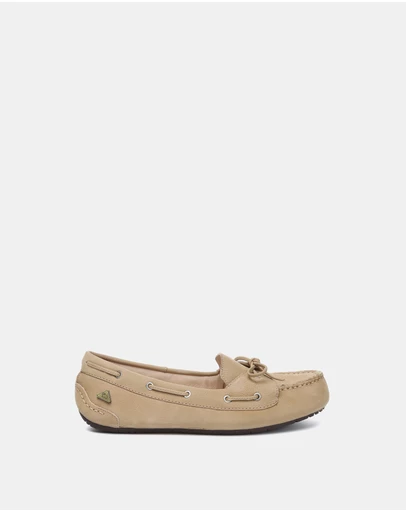 EVERAU - EverAU Ugg Monty Cow Leather Upper Loafer Oxfords Flats