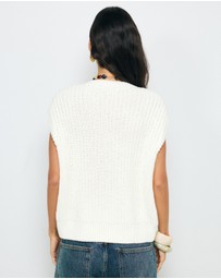 AERE - Mara Cable Knit Vest