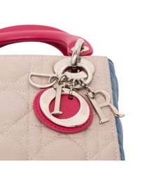 Pre-Loved by Azura Reborn - Pre-Loved Mini Tricolor Lambskin Cannage Lady Dior