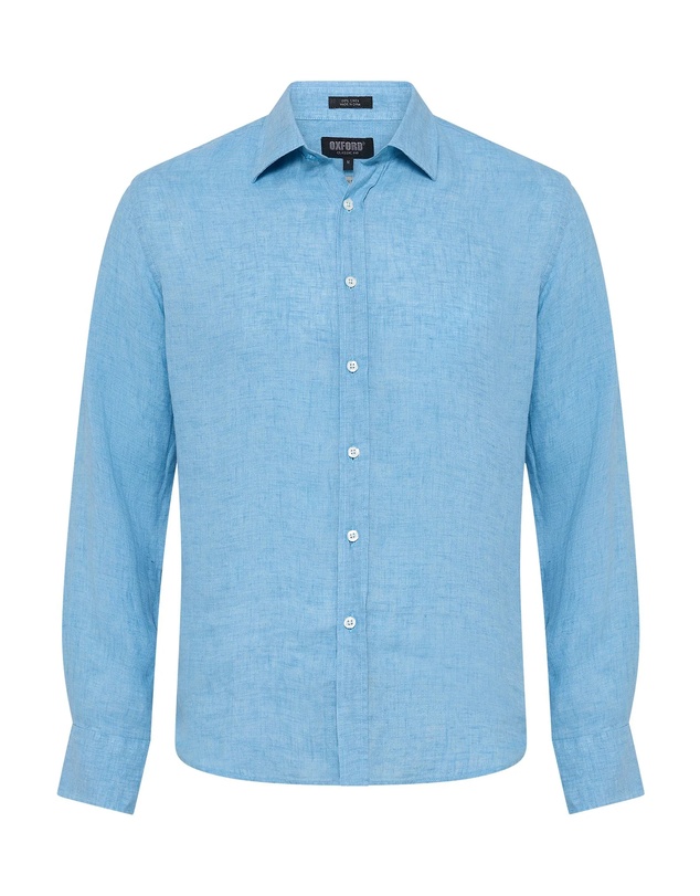 Oxford - Cooper Ls Delave Linen Shirt