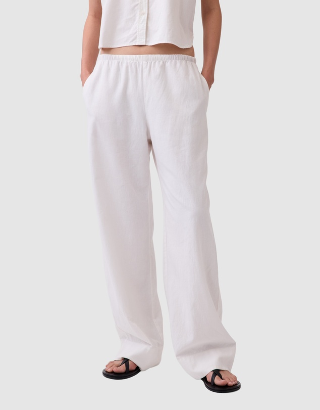 GAP - Linen Drawstring Wide Leg Pants