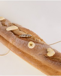 Wanderlust + Co - Baguette Pave Gold Necklace