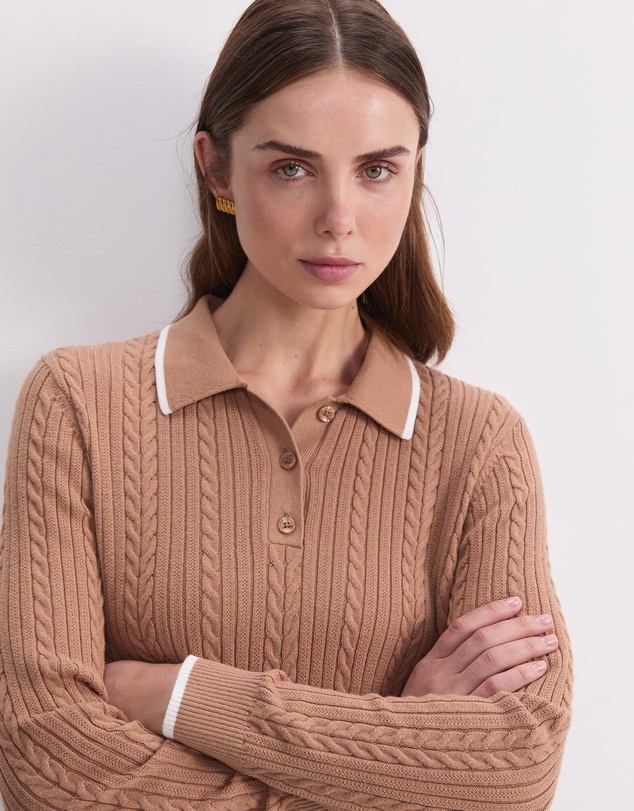Sportscraft - Elka Baby Cable Polo