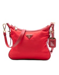 Pre-Loved by Azura Reborn - Pre-Loved Saffiano Trimmed Tessuto Zip Top Crossbody
