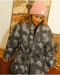 Banabae - Quilted House Coat - Luminescent Floral