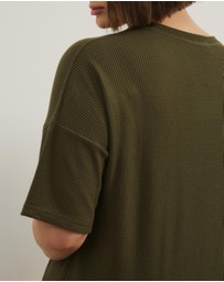 Atmos&Here Curvy - Sasha Waffle SS Tee