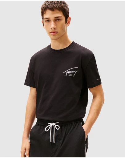 Tommy Jeans - Regular Sign Backprint Short Sleeve T-Shirt