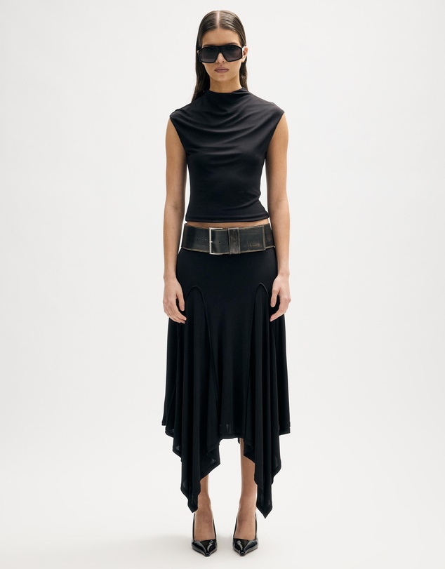 Minima Esenciales - Odal Mock Neck Jersey Top