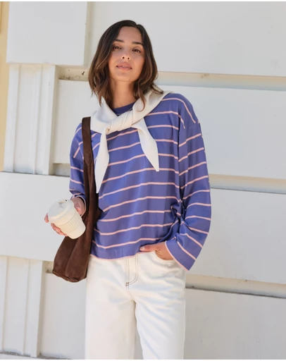 Ceres Life - Beau Long Sleeve Slouchy Tee