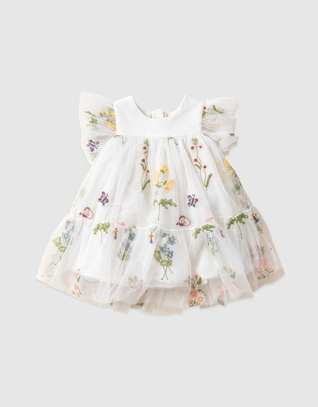 Bebe by Minihaha - Alana Floral Embroidered Dress