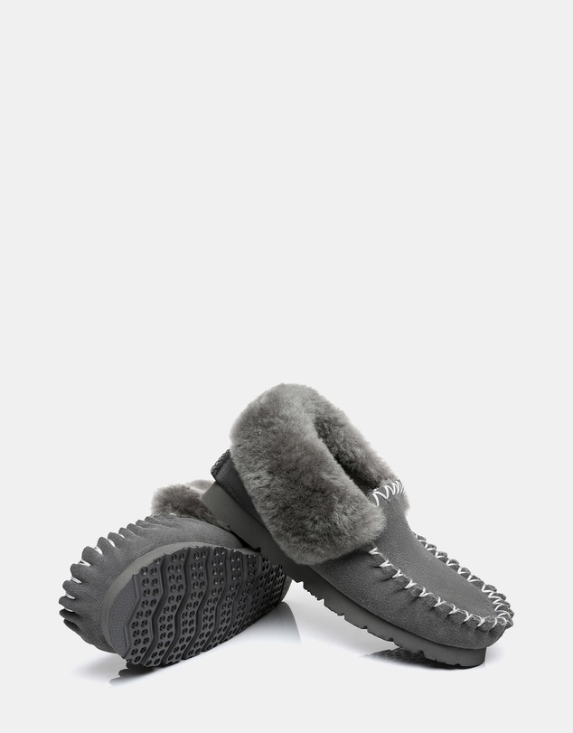EVERAU - EverAU Ugg Popo Moccasin Sheepskin Upper Moccasins