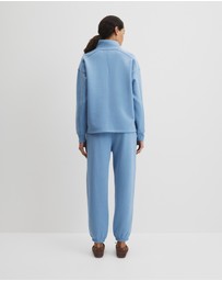Country Road - Australian Good Earth Cotton Zip Neck Sweat